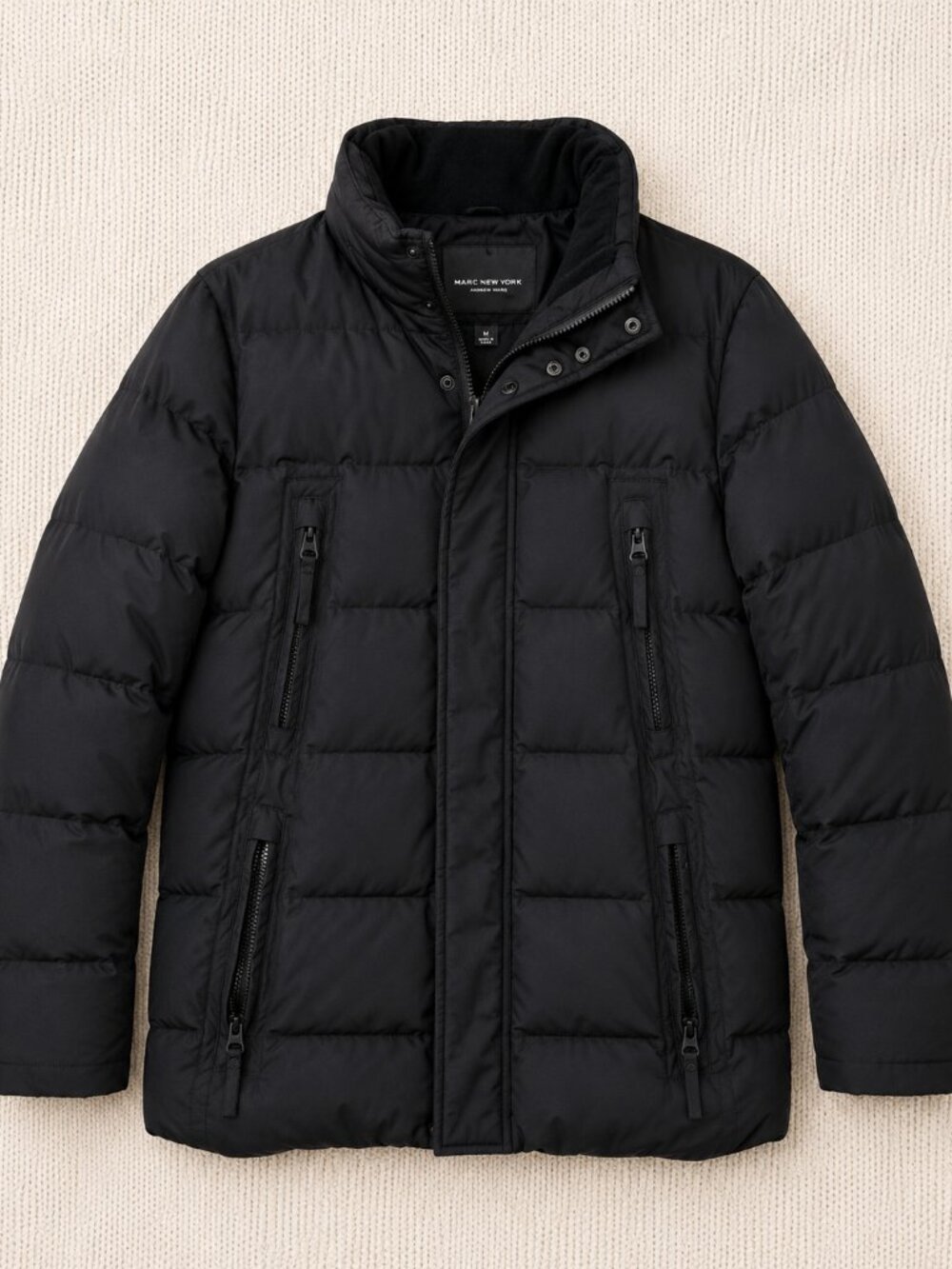 Marc New York by Andrew Marc Puffer Jacket | Men's Size Medium | Black